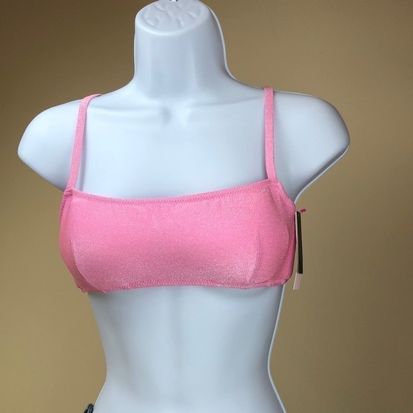 VICTORIA SECRET NEW Menorca Shimmer Bandeau Bikini Top - Picture 4 of 6
